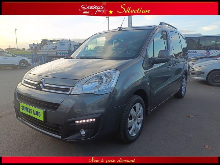 Citroen Berlingo SHINE 1.6 BlueHDi 120 CAMERA AR+TOIT ZENITH+GPS GRIS PLATIMIUM - 1