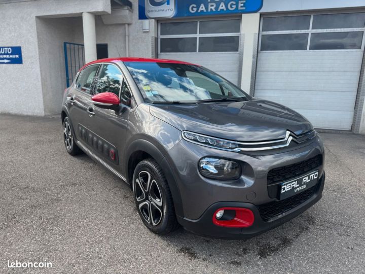 Citroen C3 1.5 BlueHDi 100ch S&S Shine E6.d Gris - 2