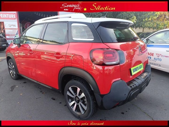 Citroen C3 Aircross SHINE BUSINESS TURBO 110 GPS-CUIR-TETE HAUTE ROUGE TOIT BLANC - 18