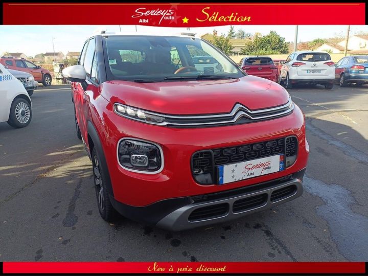 Citroen C3 Aircross SHINE BUSINESS TURBO 110 GPS-CUIR-TETE HAUTE ROUGE TOIT BLANC - 24