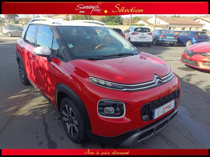 Citroen C3 Aircross SHINE BUSINESS TURBO 110 GPS-CUIR-TETE HAUTE ROUGE TOIT BLANC - 25