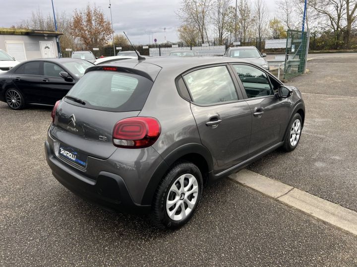 Citroen C3 Citroën CTTE 1.5 BlueHDi 100ch 1erMain GPS Carplay TVA20% 7,500 Euro H.T. GRIS - 5