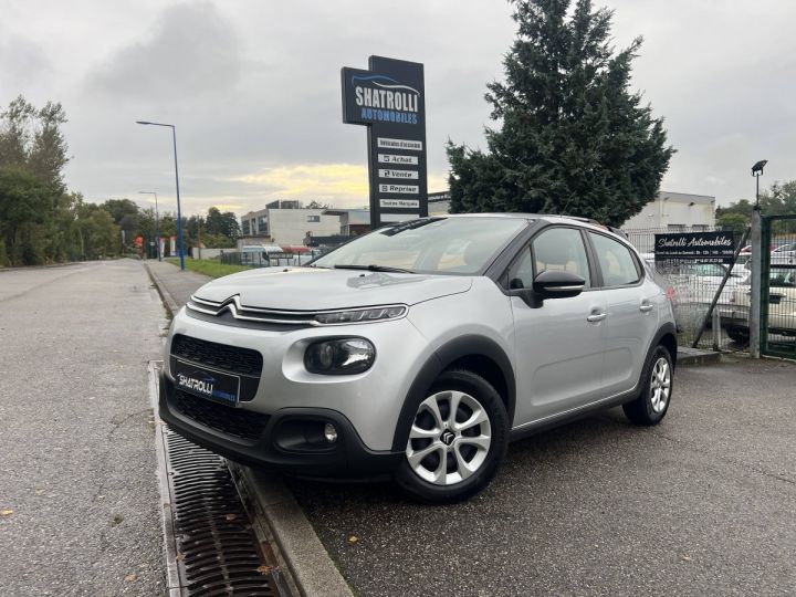 Citroen C3 Citroën III 1.6 BlueHDi 75ch Feel Business S&S Clim Régulateur GPS CarPlay GRIS CLAIR - 1