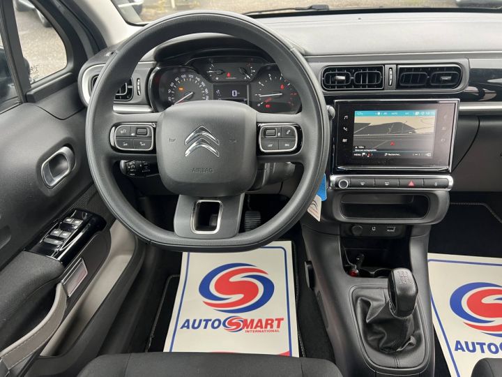 Citroen C3 Citroën III 1.6 BlueHDi 75ch Feel Business S&S Clim Régulateur GPS CarPlay GRIS CLAIR - 14