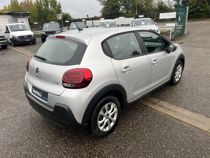 Citroen C3 Citroën III BlueHDi 1.6 75ch Feel Business S&S Clim Régulateur GPS CarPlay GRIS CLAIR - 5