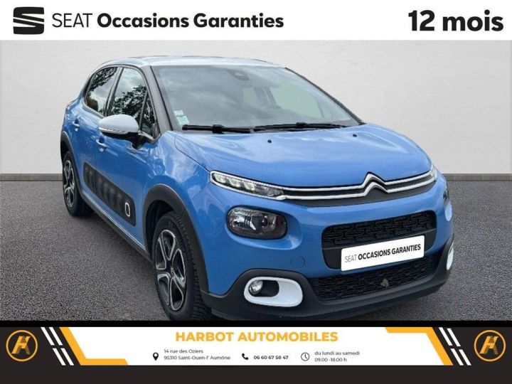 Citroen C3 iii Bluehdi 100 s&s bvm5 shine Bleu - 10