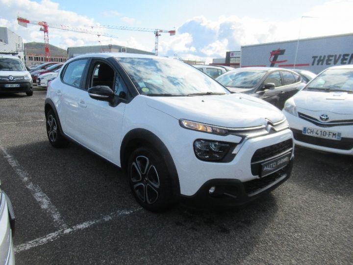 Citroen C3 SOCIETE BLUEHDI 100 SetS BVM6 FEEL NAV Blanc - 3