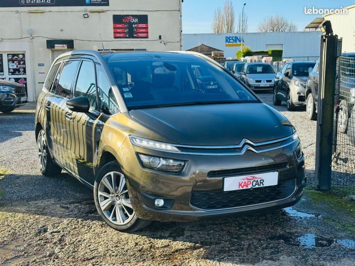 Citroen C4 Picasso Grand 2.0 Blue-HDi Exclusive Boite Automatique Garantie 6 mois Marron - 1