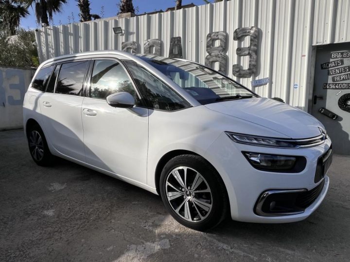 Citroen C4 Picasso Grand SpaceTourer 1.2 PureTech - 130 S&S feel - BV EAT6 bicarburation essence / bioét BLANC - 1