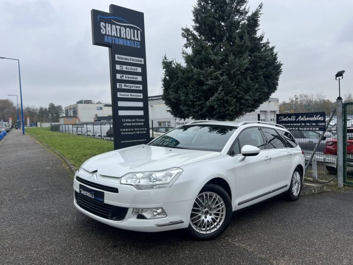 Citroen C5 Citroën Tourer 3.0 V6 HDi 240ch Exclusive BVA6 GPS 96,000Kms Entretien a Jour BLANC - 1