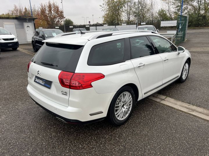 Citroen C5 Citroën Tourer 3.0 V6 HDi 240ch Exclusive BVA6 GPS 96,000Kms Entretien a Jour BLANC - 5