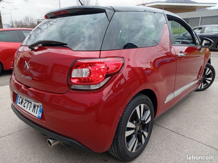 Citroen DS3 Citroën ess crit air 1 ct ok clim led 120cv 95.000klm 1ere main garantie 12 mois 7500 Rouge - 2