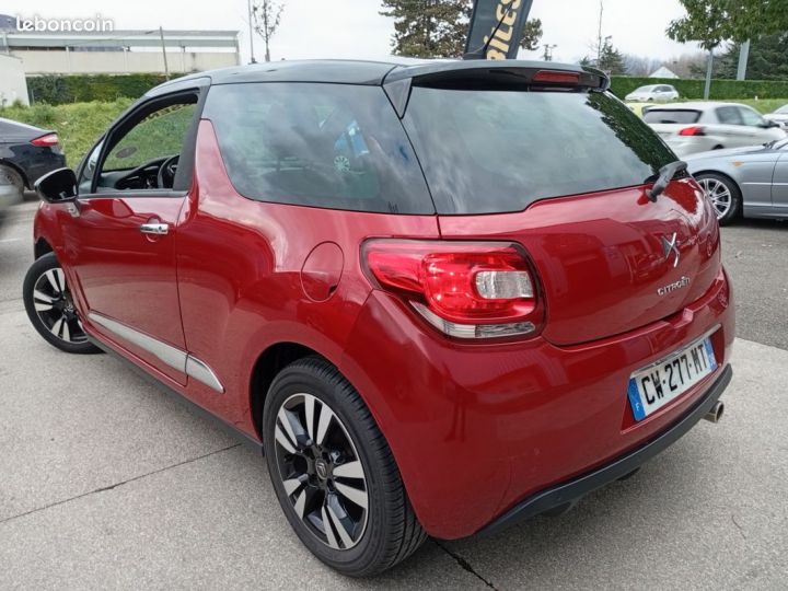 Citroen DS3 Citroën ess crit air 1 ct ok clim led 120cv 95.000klm 1ere main garantie 12 mois 7500 Rouge - 3