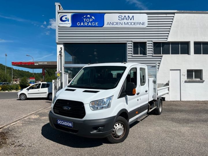 Commercial car Ford Transit Back Dump/Tipper body benne p350 l4 2.0 tdci 170 trend Blanc - 1