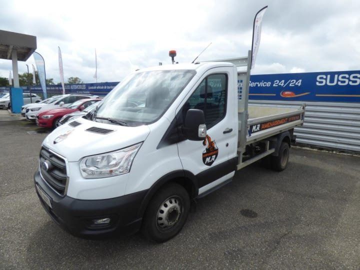 Commercial car Ford Transit Back Dump/Tipper body CHASSIS CABINE BENNE CHC P350 L2 RJ HD 2.0 ECOBLUE 170 S&S TREND BUSINESS BLANC - 1