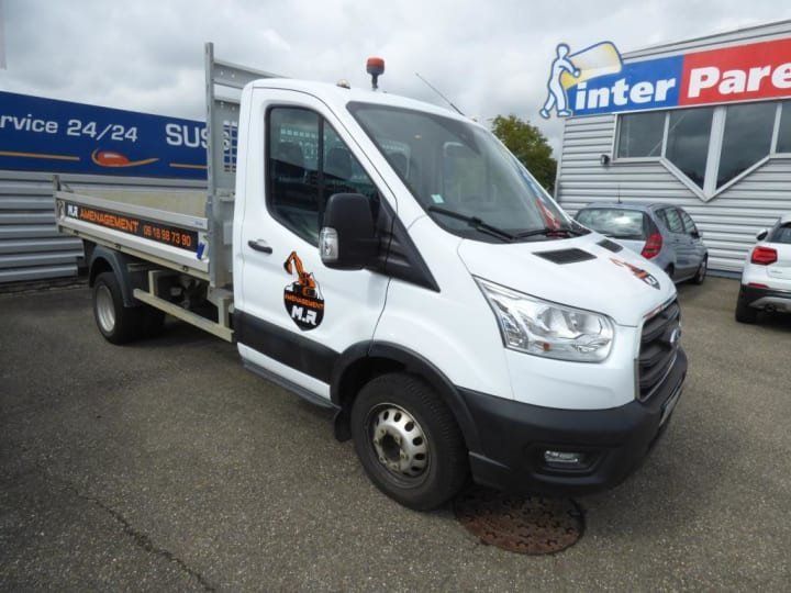 Commercial car Ford Transit Back Dump/Tipper body CHASSIS CABINE BENNE CHC P350 L2 RJ HD 2.0 ECOBLUE 170 S&S TREND BUSINESS BLANC - 2