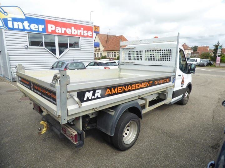 Commercial car Ford Transit Back Dump/Tipper body CHASSIS CABINE BENNE CHC P350 L2 RJ HD 2.0 ECOBLUE 170 S&S TREND BUSINESS BLANC - 4