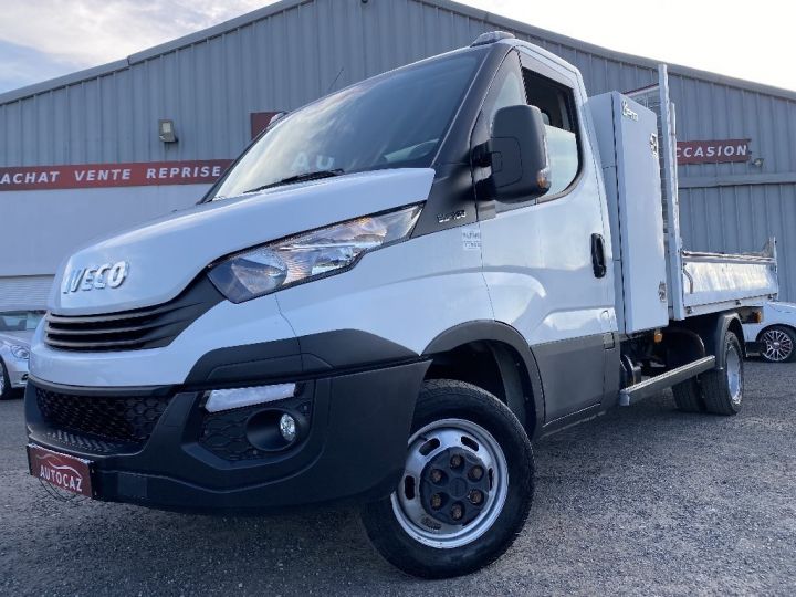 Commercial car Iveco Daily Back Dump/Tipper body BLUE POWER CHASSIS CABINE BENNE 3.0 150CV 3PLACES BVM6 +79000KM Blanc - 2