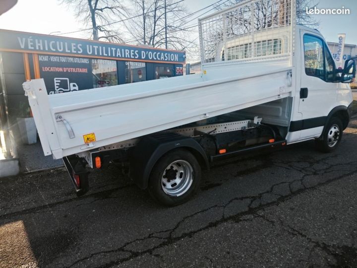 Commercial car Iveco Daily Back Dump/Tipper body Chassis-Cabine 35c13 benne jpm Blanc - 2