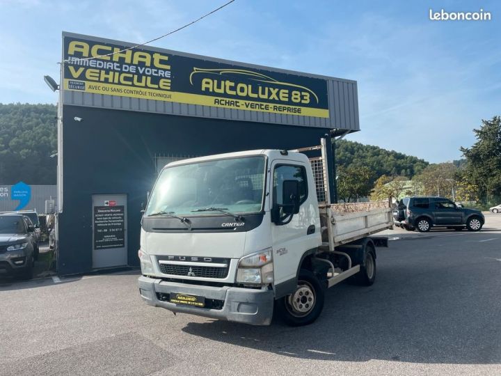 Commercial car Mitsubishi Canter Back Dump/Tipper body fuso benne 3.0 tdi 130 cv tva récupérable Blanc - 1