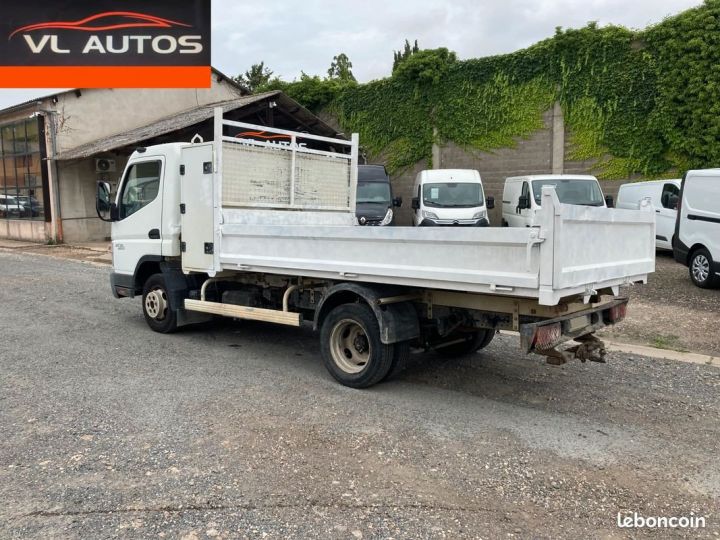 Commercial car Mitsubishi Canter Back Dump/Tipper body Fuso Benne Coffre 3.0 D 130 cv Année 2010 Blanc - 3