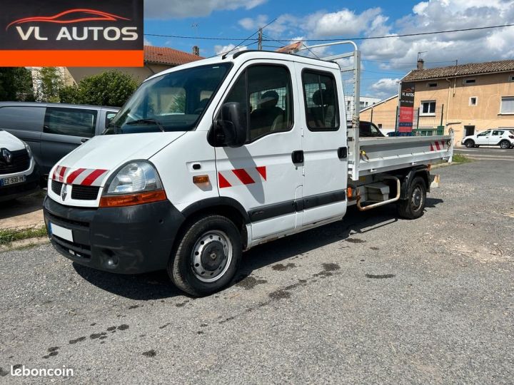 Commercial car Renault Master Back Dump/Tipper body Benne 3.0 DCI 136 cv Double Cabine 7 places Blanc - 1