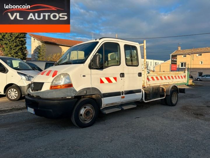 Commercial car Renault Master Back Dump/Tipper body Pro Benne Double Cabine 7 places 3.0 DCI 115 cv Blanc - 2