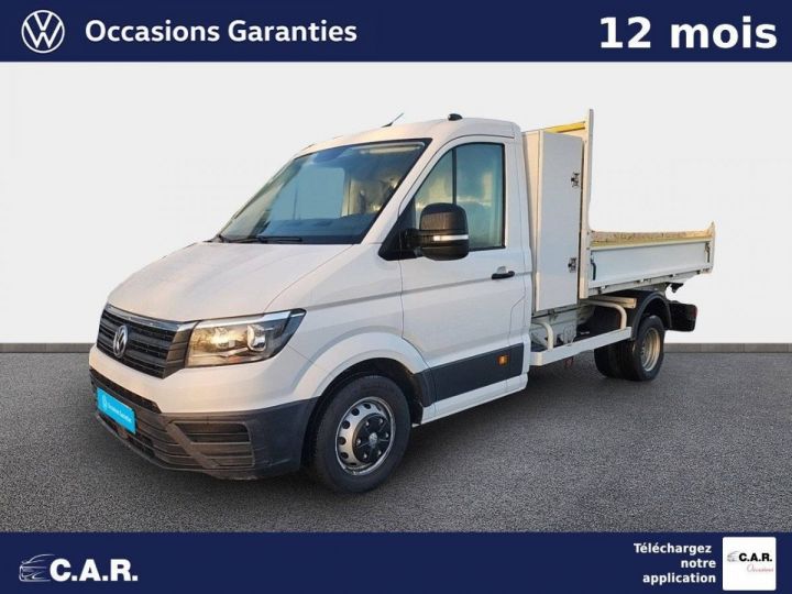 Commercial car Volkswagen Crafter Back Dump/Tipper body CHASSIS CABINE CSC BENNE COFFRE PROPULSION (RJ) 35 L3 2.0 TDI 177CH BUSINESS LINE Blanc - 1