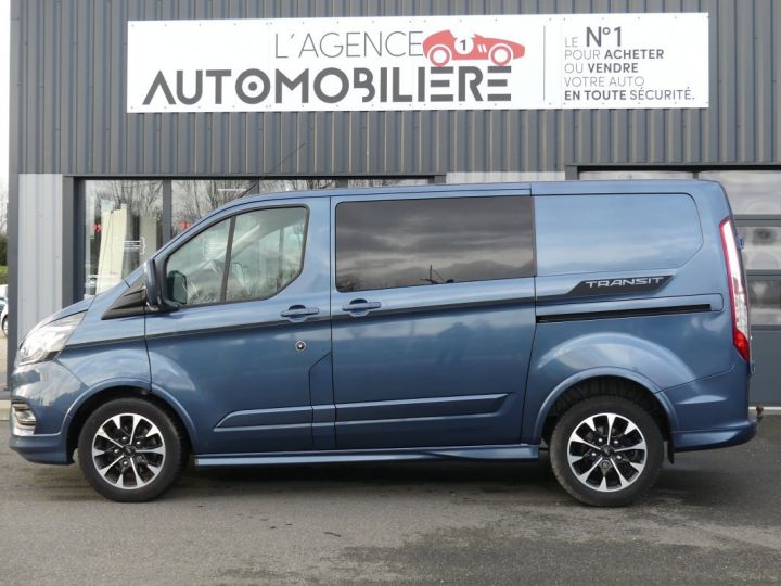 Commercial car Ford Transit Other Custom Fg L1H1 170 CV SPORT BVA Bleu - 2