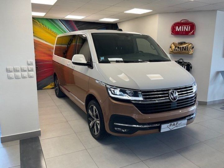 Commercial car Volkswagen Multivan Other 2.0 TDI 150CH BLUEMOTION TECHNOLOGY CARAT EDITION DSG7 Marron/blanc - 3