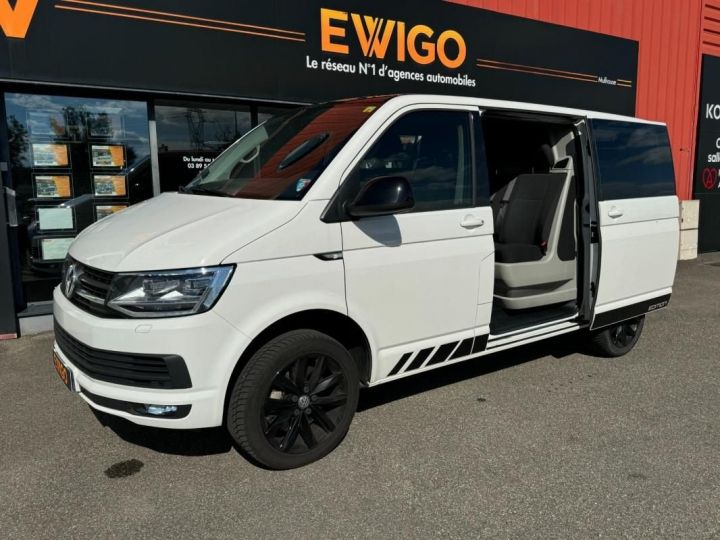 Commercial car Volkswagen Transporter Other Fg 2.0 TDI 204ch EDITION 2 PORTES LATERALES-ATTELAGE-6 PLACES-BOIS Blanc - 2