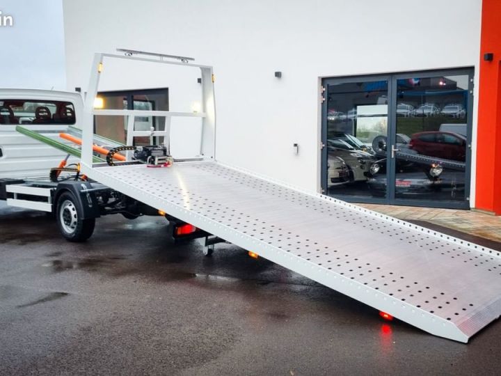 Commercial car Iveco Daily Platform body Nouveau modèle 2025 160ch porte voiture neuve plateau coulissant Blanc - 3