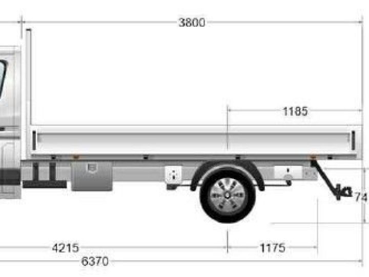 Commercial car Renault Master Platform body PLATEAU TRAC 3T5 L3 DCI 150 RED PLATEAU RIDELLES JPM TRACTION ROUES SIMPLES Blanc - 1