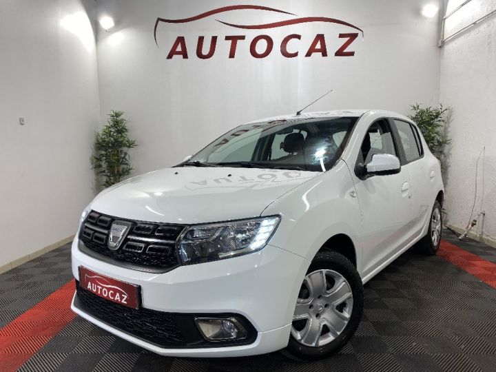 Dacia Sandero SCe 75 Lauréate +66000KM+2018 Blanc - 1