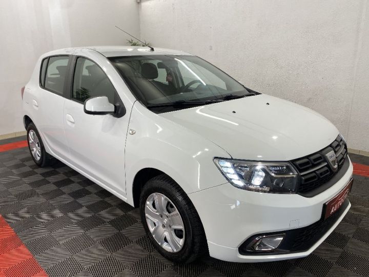 Dacia Sandero SCe 75 Lauréate +66000KM+2018 Blanc - 5