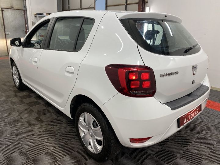 Dacia Sandero SCe 75 Lauréate +66000KM+2018 Blanc - 6