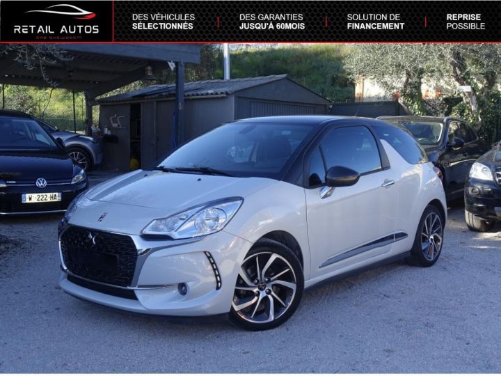 DS DS 3 1.2i PureTech 12V S&S - 130 BERLINE Sport Chic PHASE Blanc nacré - 1