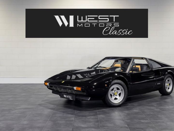 Ferrari 308 GTSi V8 2.9 214 – Française Faible kilométrage 38K De remise en route Noir - 1