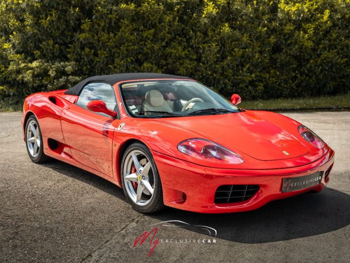 Ferrari 360 Modena Spider Boite F1 - EXCELLENT ETAT - Origine FRANCE - Historique 100% FERRARI - Dernier Entretien 05/2024 Avec Distribution - Embrayage 16% - Garantie 12 Mois Rouge (rosso Corsa) - 13