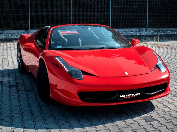 Ferrari 458 SPIDER 570 CV - Full Carbone - 7800 Km - COLLECTOR Rosso Scuderia Occasion - 2