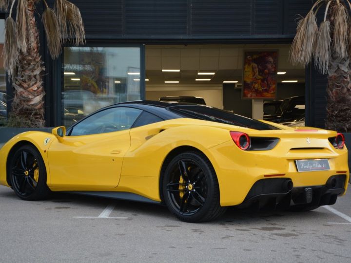 Ferrari 488 GTB 3.9 V8 670 CV FULL CARBON Giallo Modena LIFT JBL LOA : 1 730 Euros Par Mois Jaune - 5