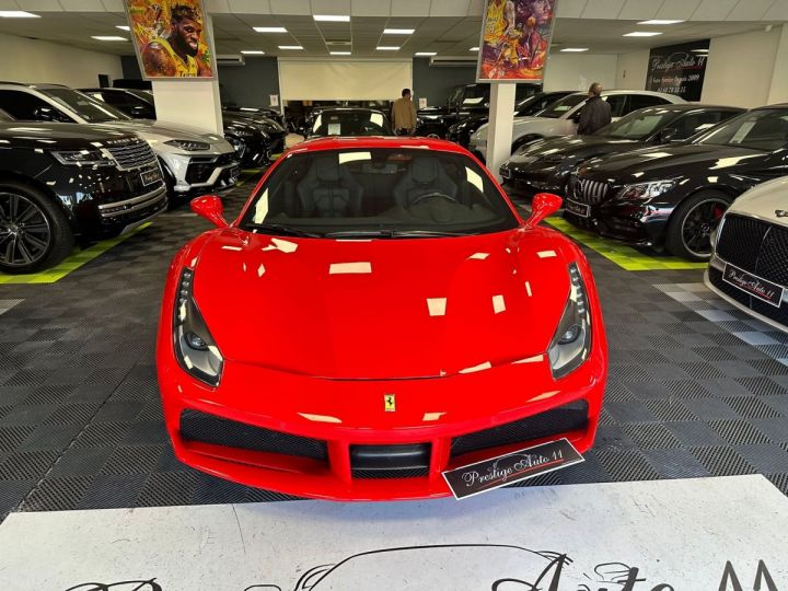 Ferrari 488 GTB Sieges Racing Lift JA 20 Volant Led Carbon Ligne Akrapovic LOA : 1 730 euros par mois Rouge - 3