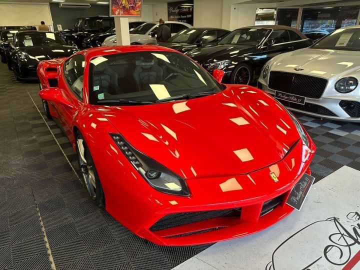 Ferrari 488 GTB Sieges Racing Lift JA 20 Volant Led Carbon Ligne Akrapovic LOA : 1 730 euros par mois Rouge - 4