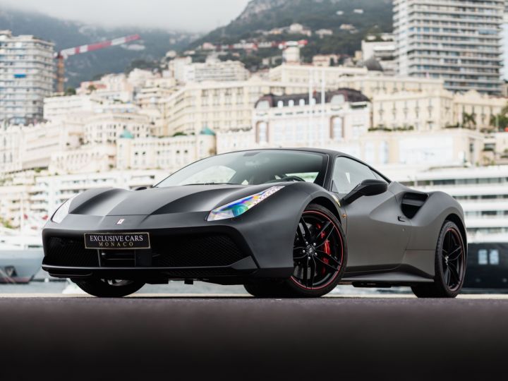 Ferrari 488 GTB V8 F1 670 CV - MONACO Nero Opaco (Couleur Speciale) - 25