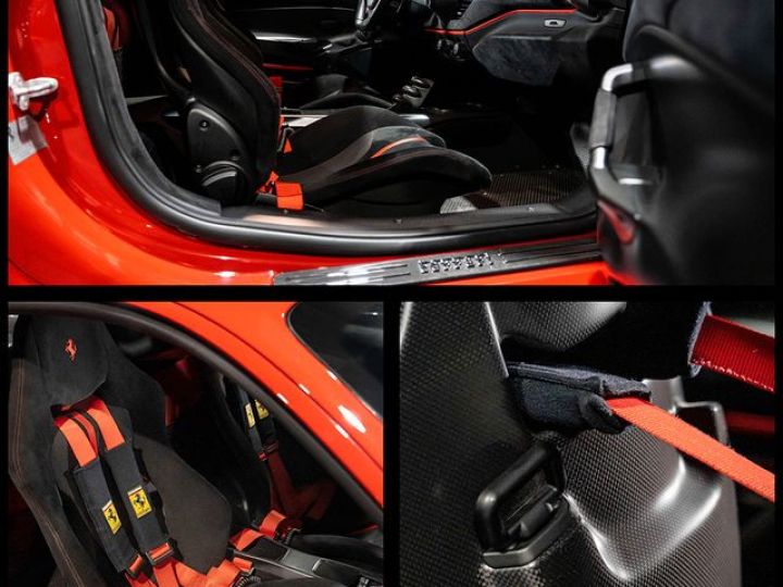 Ferrari 488 Pista 3.9 V8 720 – 1°Main Française Full Carbone AFS Lift Baquets Harnais 4385EMOIS Rouge - 8