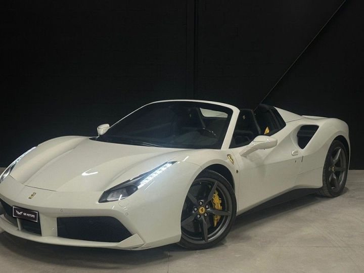 Ferrari 488 Spider 3.9 V8 670 CV - Garantie POWER - 1ère main Blanc Nacré - 1