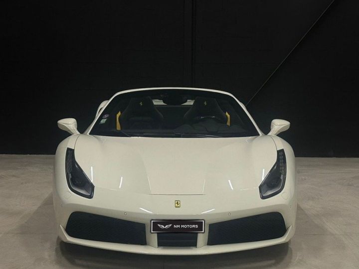 Ferrari 488 Spider 3.9 V8 670 CV - Garantie POWER - 1ère main Blanc Nacré - 6