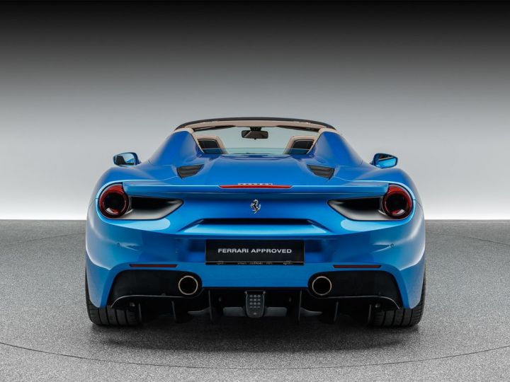 Ferrari 488 Spider V8 3.9 670 ch  Carbon Céramic * 1èreM * JBL * entretien Ferrari de 7 ans jusqu'au 04/20256 ° Garantie Ferrari Approved 21 mois Reconductible Bleu - 2