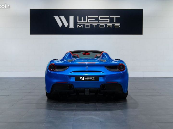 Ferrari 488 Spider V8 3.9 670 – Immat France 108K Options Configuration Atelier Carbone Lift Display Carplay JBL 1703EMOIS Bleu - 5