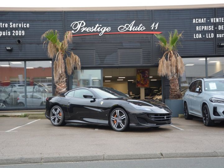 Ferrari Portofino 3.9 V8 CARBONE PASSENGER DISPLAY JBL Noir - 1